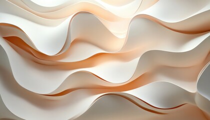 Obraz premium Abstract composition showing smooth undulating forms with beautiful lighting