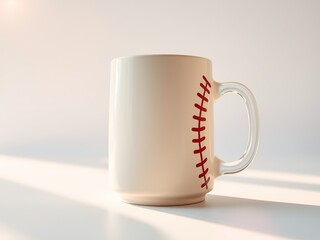 Obraz premium Baseball Mug - Warm Sunlight, Crushed Velvet & Quartz