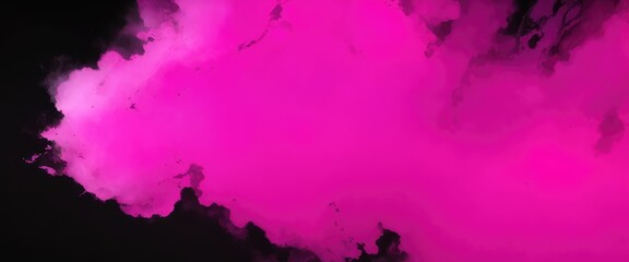 Abstract magic Pink dust background over black