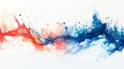 Obraz premium Abstract Ink Flow on White