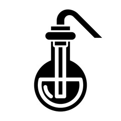 distilled water medium glyph icon