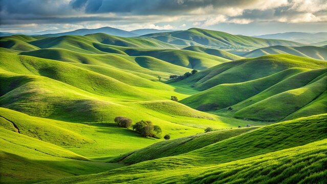 Rolling Green Hills of Lompoc, California: Stunning Landscape Photography