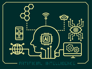 人工知能をイメージしたイラスト