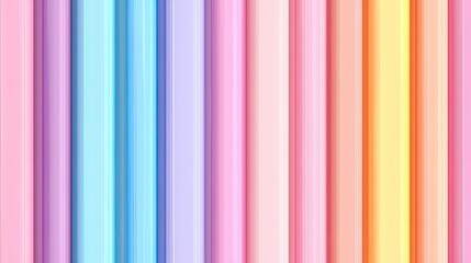 Obraz premium Vertical Stripes in Soft Pastel Colors for Creative Backgrounds