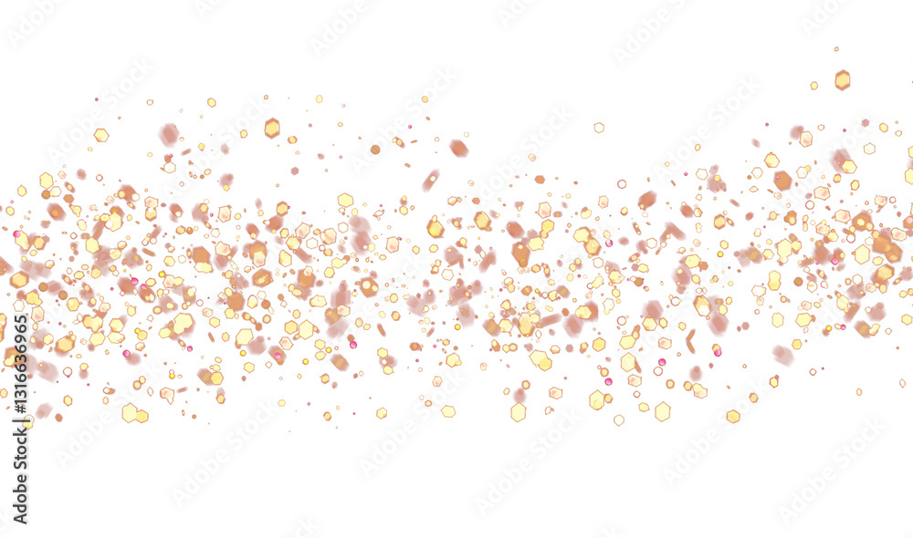 Canvas Prints glittering dust particles seamless on transparent background. glittering sparkling dust particles, p