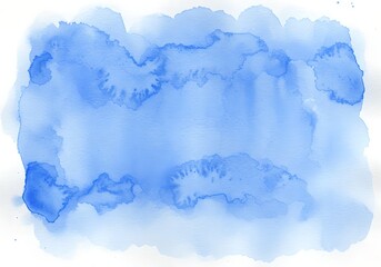 Blue watercolor background texture with fluid design for artistic projects