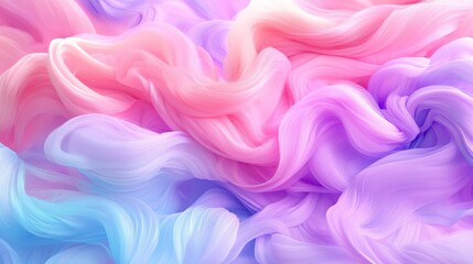 Obraz premium Soft Pastel Waves of Color Swirling in a Dreamy Abstract Pattern
