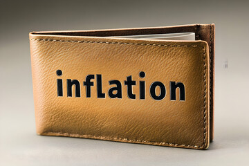 Tan Leather Wallet Featuring Inflation