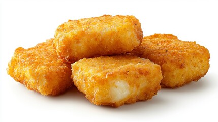 Indulge in the irresistible allure of crispy golden potato nuggets, meticulously crafted to deliver a symphony of flavors and textures that will tantalize your taste buds and leave you craving for