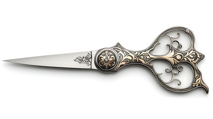 Intricate Ornate Scissors: A Detailed Product Shot AI Generated