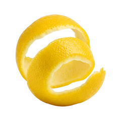 lemon slices isolated on white, PNG transparent