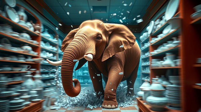 Ein Elephant im Porzellanladen.