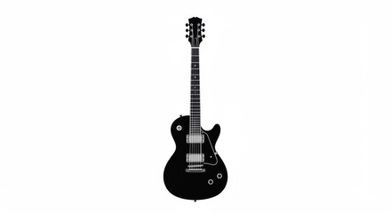 Naklejka premium Clean Minimalist Illustration of Electric Guitar