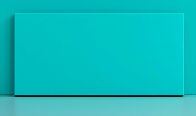 Obraz premium Clean and Modern Teal Background for Minimalist Design Projects