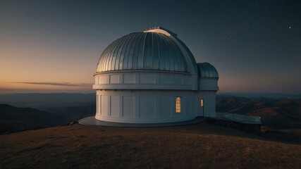 Obraz premium The observatory unveils the secrets of the cosmos