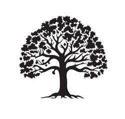 Fototapeta premium tree silhouette vector