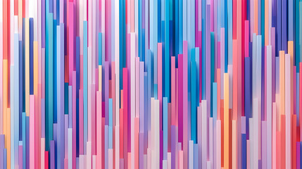 Vibrant Vertical Stripes in Blue and Pink Abstract Background