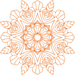 Beautiful flower art and mandala vector design