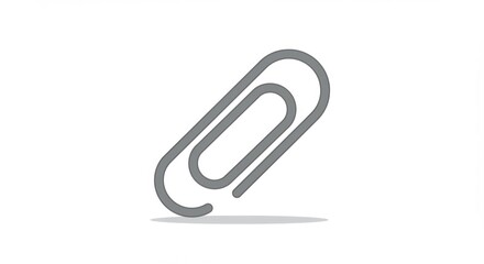 Obraz premium Illustrated Paperclip with Shadow