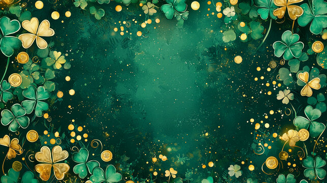Illustration festive et moderne pour la Saint-Patrick