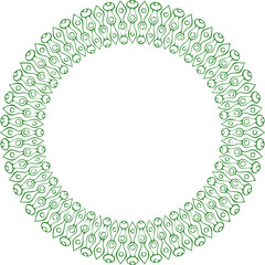 Beautiful flower art and mandala vector design