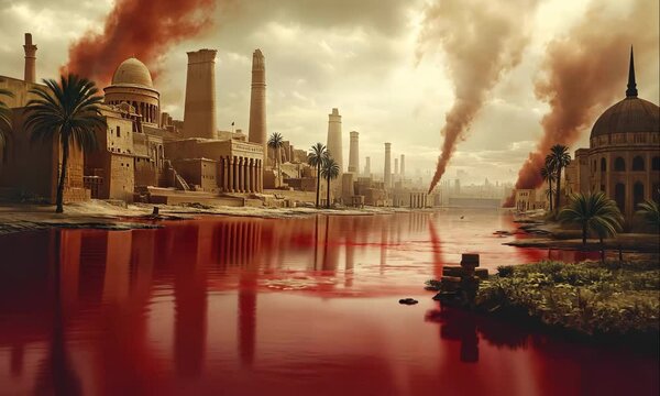 The First Egyptian Plague, Water Turned to Blood