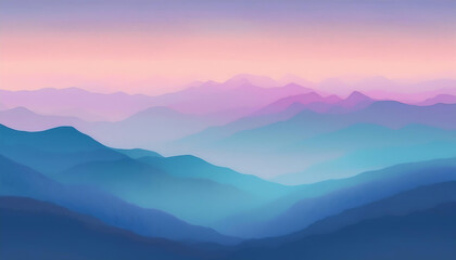 foggy sunrise in the mountains wallpaper background