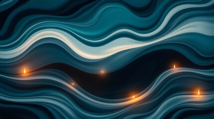 Creative Digital Art, Soft Motion Waves,Aesthetic Neon Glow, Abstract Liquid Pattern.