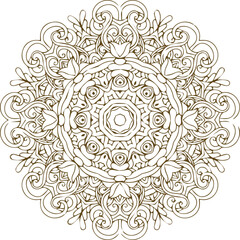 Beautiful flower art and mandala vector design