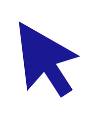 Mouse cursor icon filled