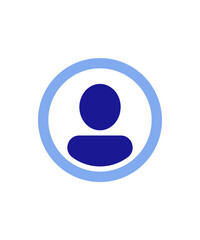 user icon with two tone