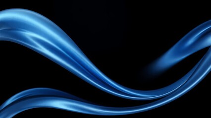 Obraz premium Luxurious Blue Curve