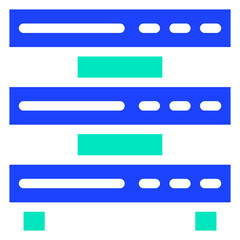 Obraz premium Server Vector Icon Design Illustration