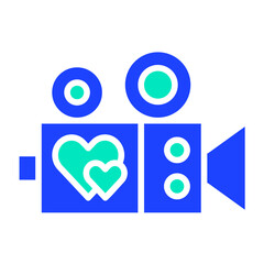 Wedding video Vector Icon Design Illustration