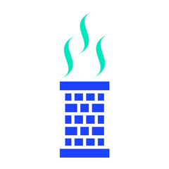 Chimney Vector Icon Design Illustration