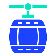 Cable Car Vector Icon Design Illustration