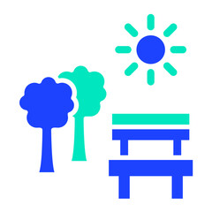 Park Vector Icon Design Illustration