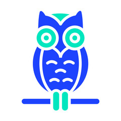 Owl Vector Icon Design Illustration