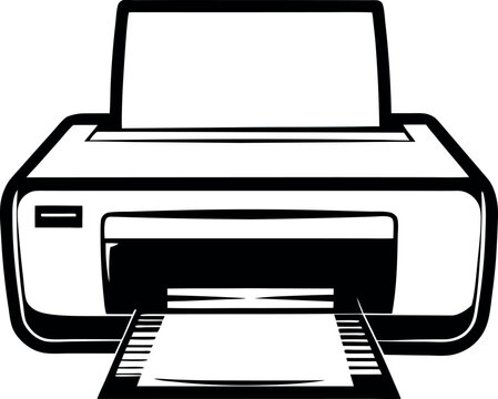 black and white printer printing paper clip art preview