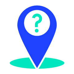 Location Question Vector Icon Design Illustration