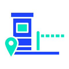 Toll Vector Icon Design Illustration