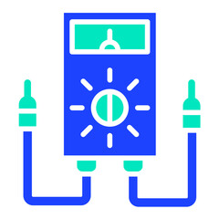 Voltmeter Vector Icon Design Illustration