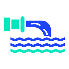Waste water Vector Icon Design Illustration
