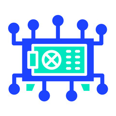 Fototapeta premium Safe Vector Icon Design Illustration