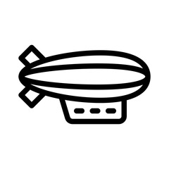 airship line icon © notivestudios