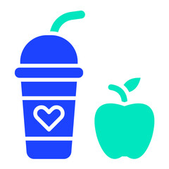 Milkshake Vector Icon Design Illustration