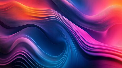 Vibrant abstract striped gradient background with flowing cool tones