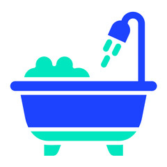 Bathtub Vector Icon Design Illustration