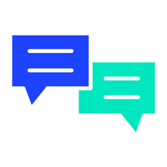 Chat Vector Icon Design Illustration