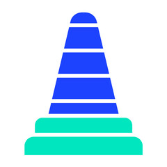 Traffic cone Vector Icon Design Illustration